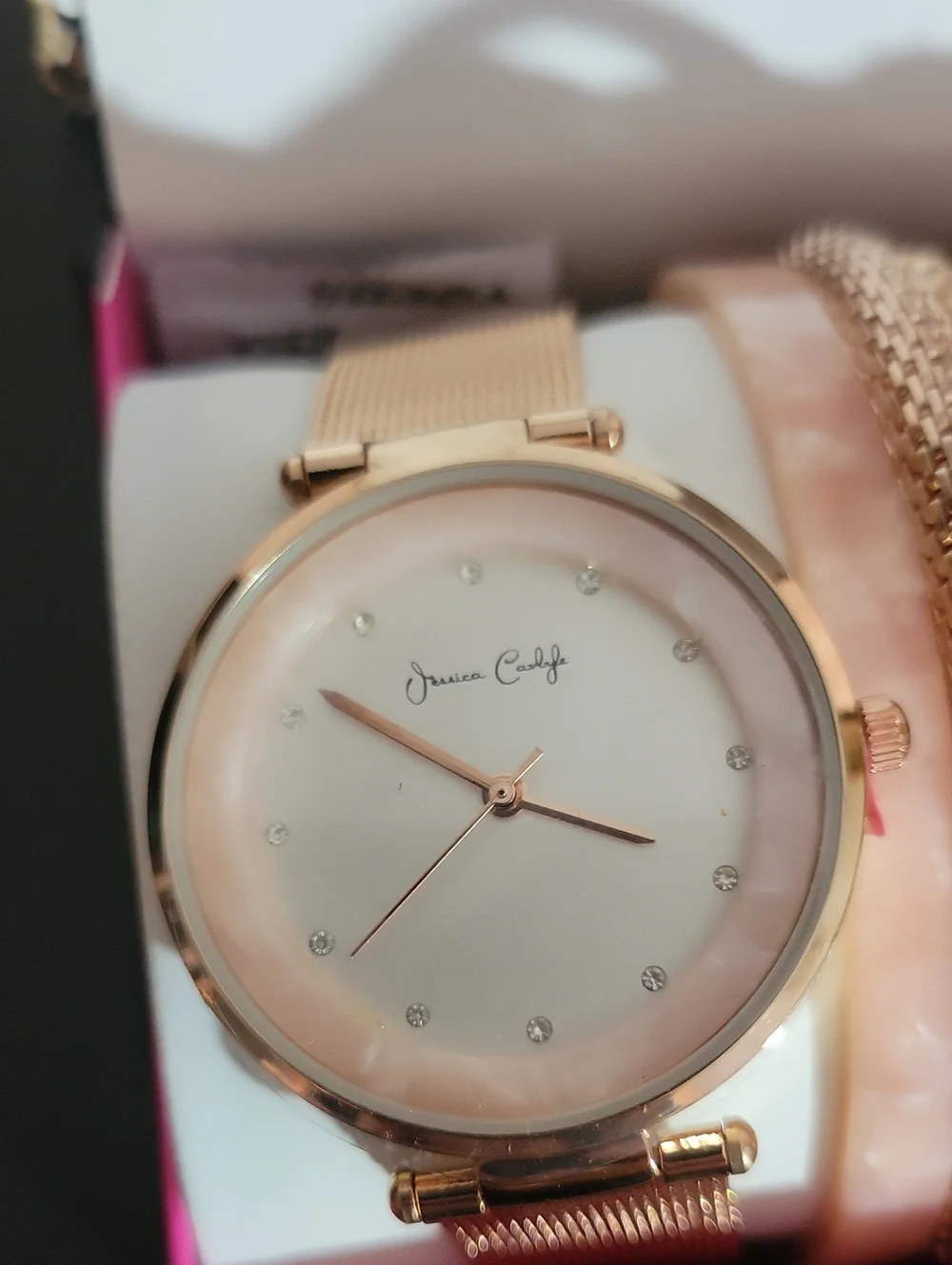 Jessica Carlyle Rose Gold Fashion Watch